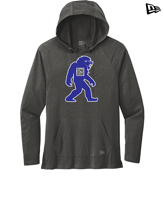 Goddard HS Powerlifting Silhouette Logo - New Era Tri-Blend Hoodie