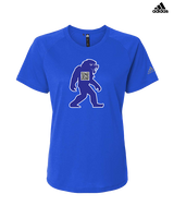 Goddard HS Powerlifting Silhouette Logo - Womens Adidas Performance Shirt