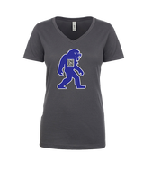 Goddard HS Powerlifting Silhouette Logo - Womens Vneck