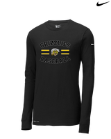 Godinez Fundamental HS Baseball Curve - Mens Nike Longsleeve