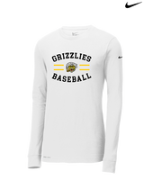 Godinez Fundamental HS Baseball Curve - Mens Nike Longsleeve