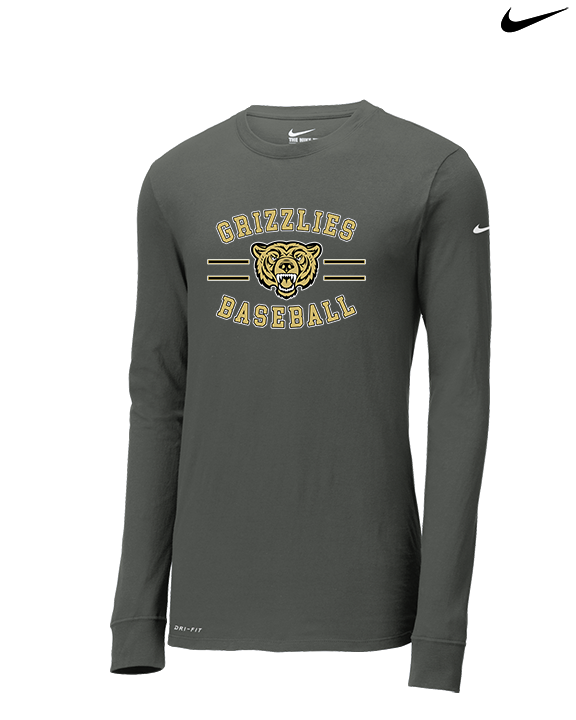 Golden Valley HS Baseball Curve - Mens Nike Longsleeve