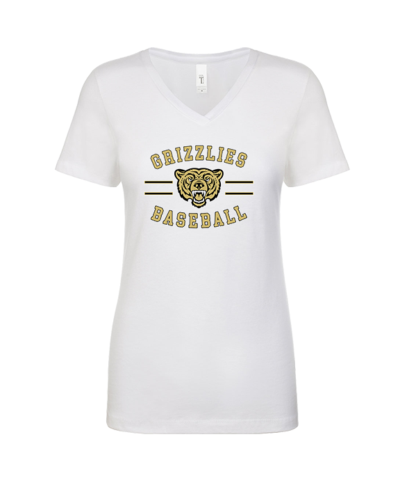 Golden Valley HS Baseball Curve - Womens Vneck