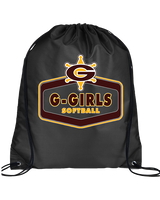 Graham HS Girls Softball Board - Drawstring Bag