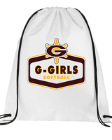 Graham HS Girls Softball Board - Drawstring Bag