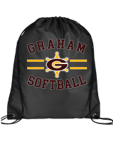 Graham HS Girls Softball Curve - Drawstring Bag