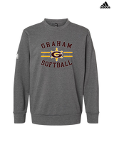 Graham HS Girls Softball Curve - Mens Adidas Crewneck
