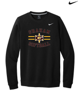 Graham HS Girls Softball Curve - Mens Nike Crewneck