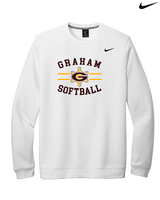 Graham HS Girls Softball Curve - Mens Nike Crewneck