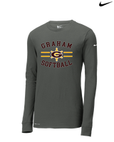 Graham HS Girls Softball Curve - Mens Nike Longsleeve