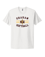 Graham HS Girls Softball Curve - Mens Select Cotton T-Shirt