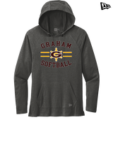 Graham HS Girls Softball Curve - New Era Tri-Blend Hoodie