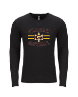 Graham HS Girls Softball Curve - Tri-Blend Long Sleeve