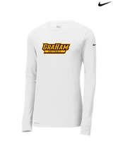 Graham HS Girls Softball Main Logo - Mens Nike Longsleeve