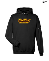 Graham HS Girls Softball Main Logo - Nike Club Fleece Hoodie