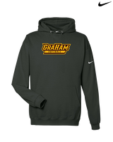 Graham HS Girls Softball Main Logo - Nike Club Fleece Hoodie