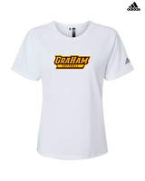 Graham HS Girls Softball Main Logo - Womens Adidas Performance Shirt