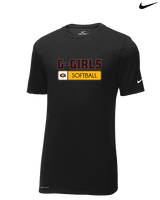 Graham HS Girls Softball Pennant - Mens Nike Cotton Poly Tee