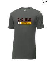Graham HS Girls Softball Pennant - Mens Nike Cotton Poly Tee
