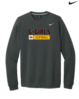 Graham HS Girls Softball Pennant - Mens Nike Crewneck