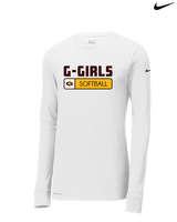 Graham HS Girls Softball Pennant - Mens Nike Longsleeve
