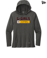Graham HS Girls Softball Pennant - New Era Tri-Blend Hoodie