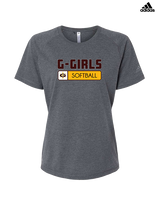 Graham HS Girls Softball Pennant - Womens Adidas Performance Shirt