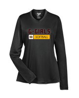 Graham HS Girls Softball Pennant - Womens Performance Longsleeve