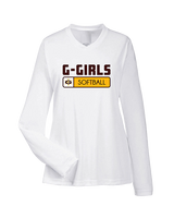 Graham HS Girls Softball Pennant - Womens Performance Longsleeve