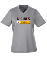 Graham HS Girls Softball Pennant - Womens Performance Shirt