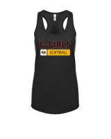 Graham HS Girls Softball Pennant - Womens Tank Top