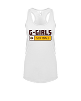 Graham HS Girls Softball Pennant - Womens Tank Top