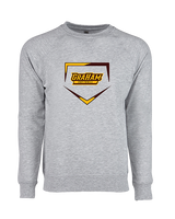 Graham HS Girls Softball Plate - Crewneck Sweatshirt