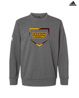Graham HS Girls Softball Plate - Mens Adidas Crewneck