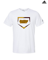 Graham HS Girls Softball Plate - Mens Adidas Performance Shirt