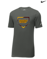 Graham HS Girls Softball Plate - Mens Nike Cotton Poly Tee