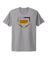 Graham HS Girls Softball Plate - Mens Select Cotton T-Shirt