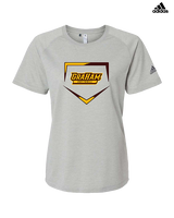 Graham HS Girls Softball Plate - Womens Adidas Performance Shirt