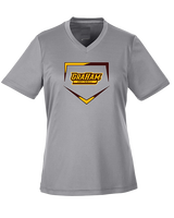 Graham HS Girls Softball Plate - Womens Performance Shirt