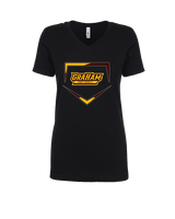 Graham HS Girls Softball Plate - Womens Vneck