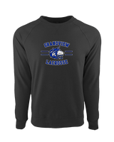 Grandview HS Boys Lacrosse Curve - Crewneck Sweatshirt