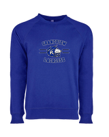 Grandview HS Boys Lacrosse Curve - Crewneck Sweatshirt