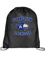 Grandview HS Boys Lacrosse Curve - Drawstring Bag