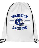 Grandview HS Boys Lacrosse Curve - Drawstring Bag