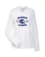 Grandview HS Boys Lacrosse Curve - Womens Performance Longsleeve