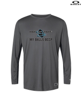 HIGHandTIGHT Football My Balls Beep - Mens Oakley Longsleeve