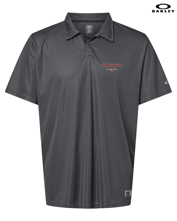 Hamilton HS Wrestling Design - Mens Oakley Polo