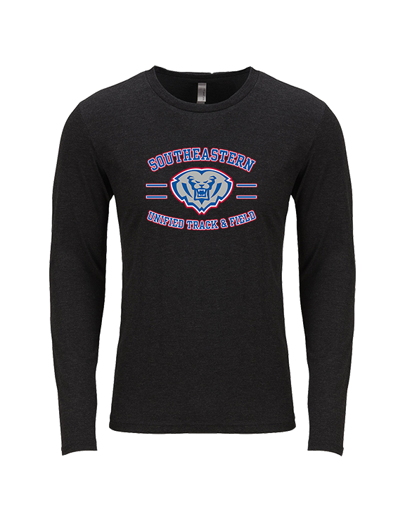 Hamilton Southeastern HS Track & Field Curve 2 - Tri-Blend Long Sleeve