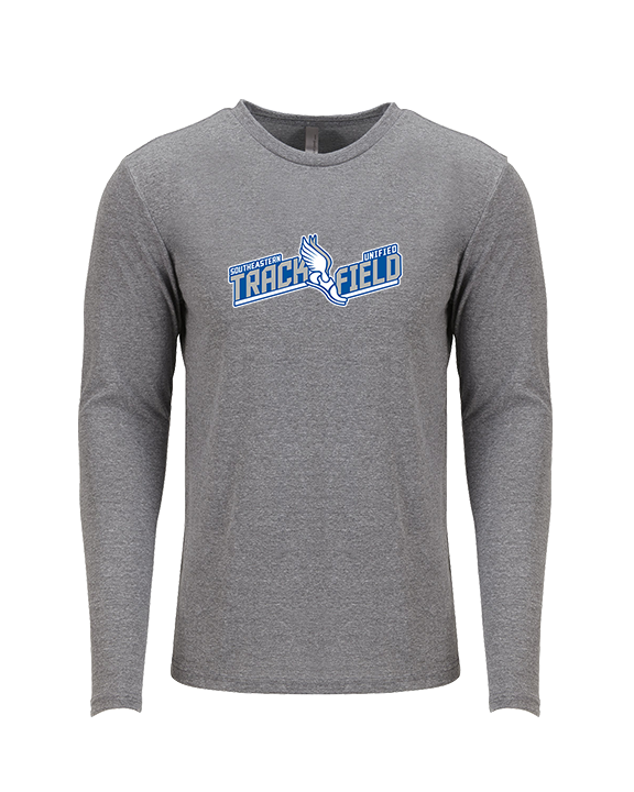 Hamilton Southeastern HS Track & Field Custom Logo - Tri-Blend Long Sleeve