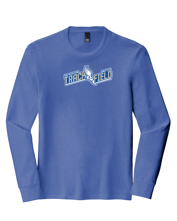Hamilton Southeastern HS Track & Field Custom Logo - Tri-Blend Long Sleeve